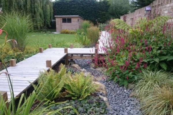 garden design solution for the waterlogged garden